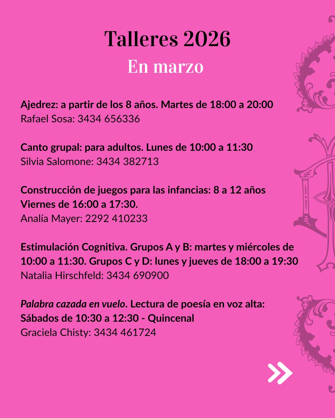 La Biblioteca Popular del Paraná abre sus inscripciones para los talleres y espacios literarios 2026