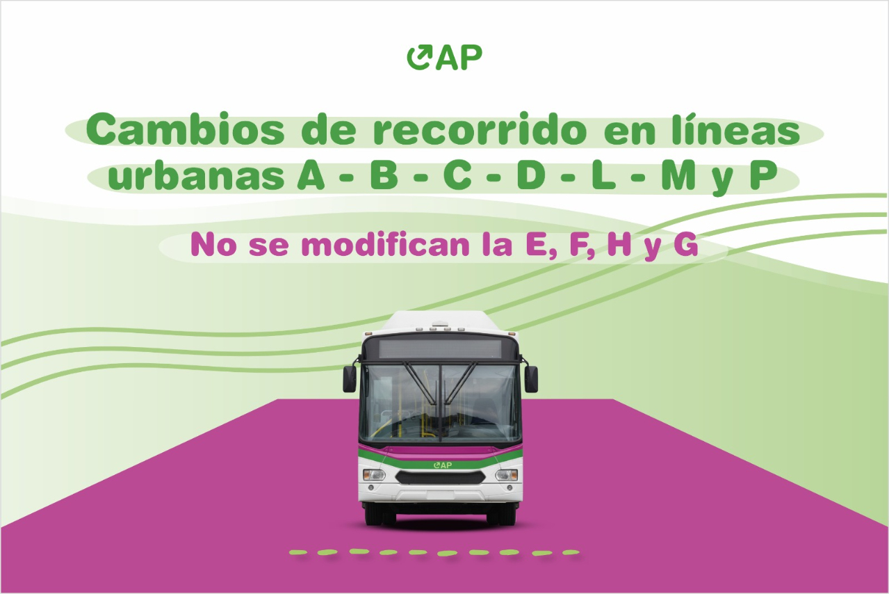 Desde marzo se optimizan los recorridos líneas del transporte urbano