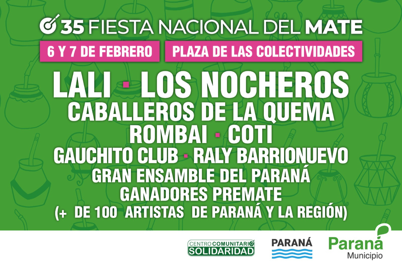 Fiesta del mate: agenda confirmada